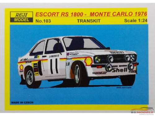 REJI103 Ford Escort MK.II RS1800 Monte Carlo 1976 - R. Clark Multimedia Transkit