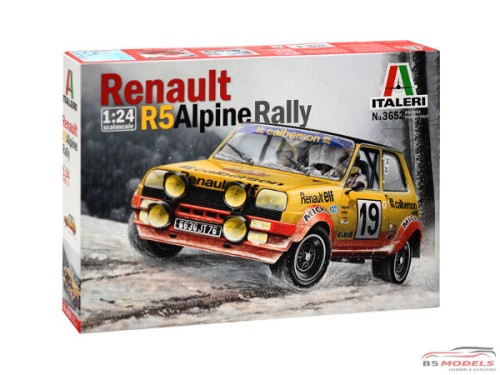 ITA3652 Renault R5 Alpine rally Plastic Kit