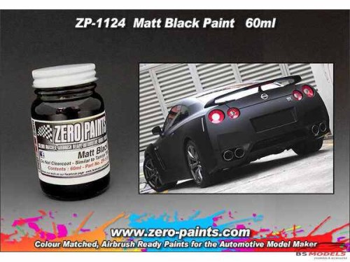 ZP1124 Matt black paint  60ml Paint Material