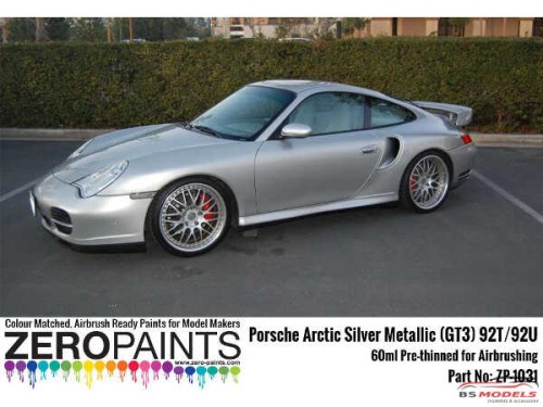 ZP1031-92T Porsche Arctic Silver Metallic (GT3) 92T/92U  60ml Paint Material