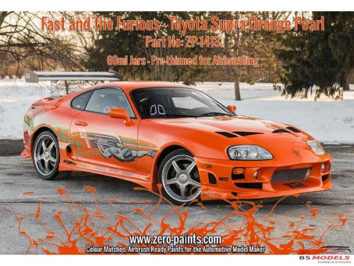 ZP1413 Fast and the Furious Toyota Supra Orange Pearl paint 60 ml Paint Material