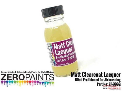 ZP3039 Matt Clearcoat Lacquer 60ml (Pre-Thinned) Paint Material