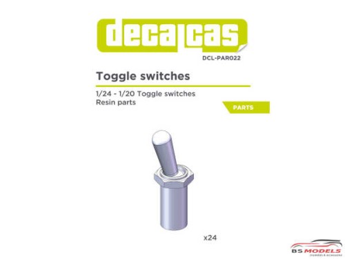 DCLPAR022 Toggle switches   24 pcs Resin Accessoires