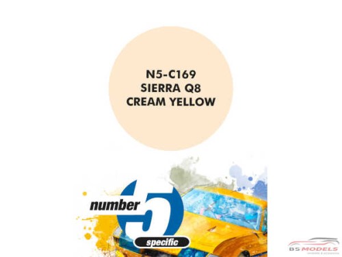 N5C169 Ford Sierra Q8 Cream Yellow Paint Material