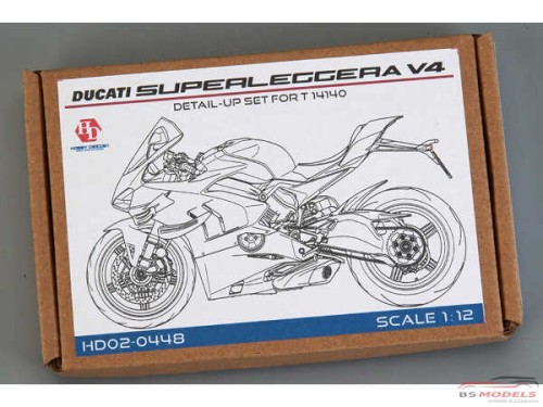 HD020448 Ducati Superleggera V4 Detail set for TAM 14140  (PE+metal+resin) Etched metal Accessoires